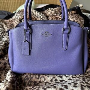 🪻🪻COACH CROSS GRAIN LEATHER SATCHEL🪻🪻